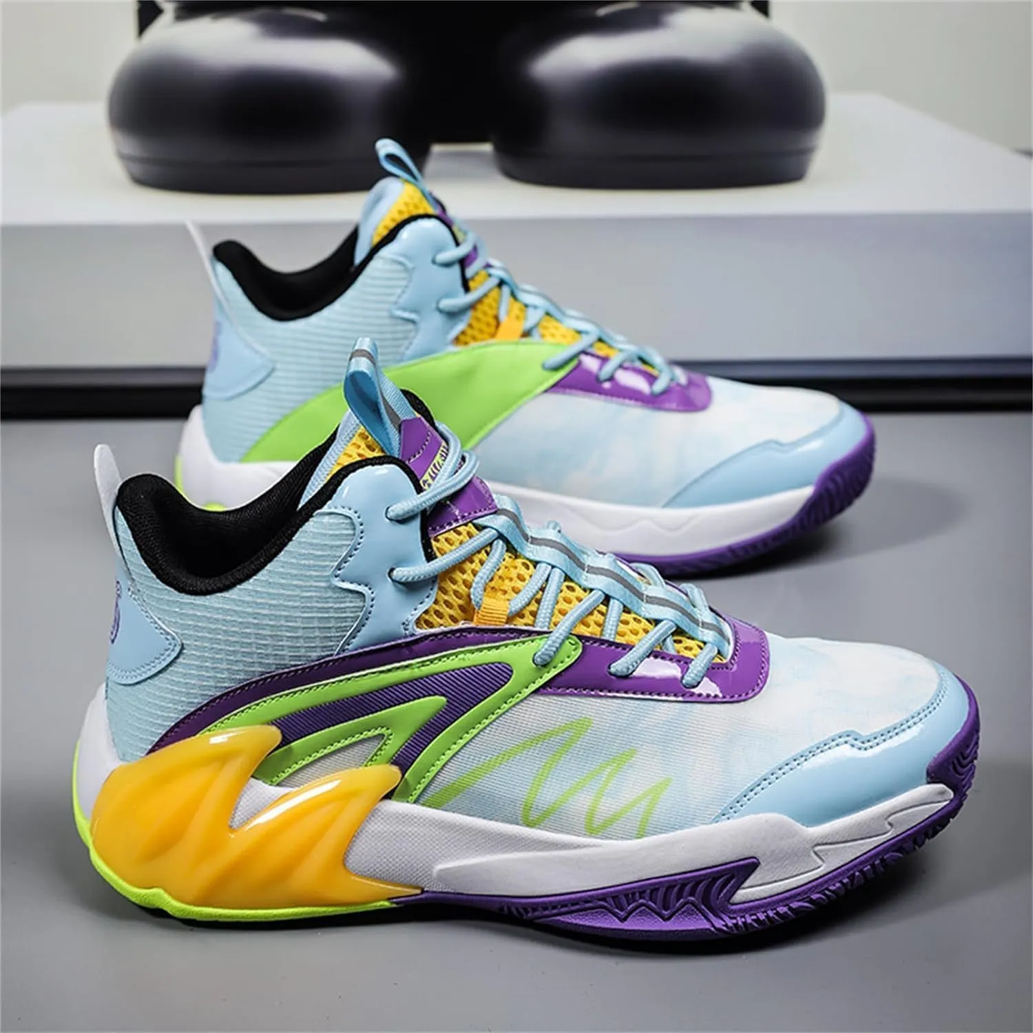 Mens Basketball Shoes Breathable Running Shoes Non Slip Outdoor Youth Fashion Sneakers Sport Trainer Tennis Shoes