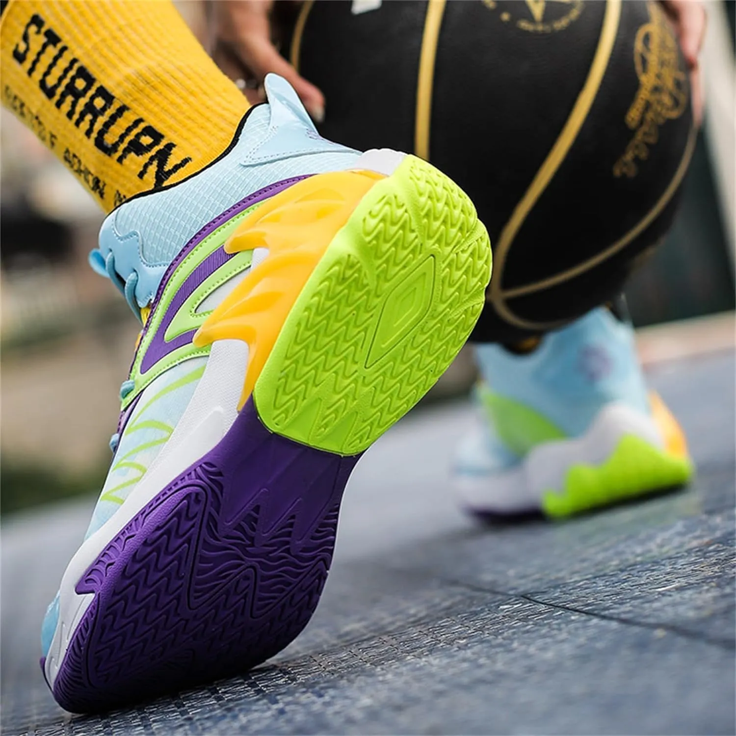 Mens Basketball Shoes Breathable Running Shoes Non Slip Outdoor Youth Fashion Sneakers Sport Trainer Tennis Shoes