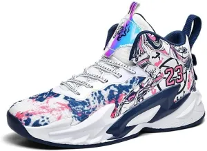 Men's Basketball Shoes Fashionable Outdoor Sports Non Slip Rubber Soled Basketball Boots