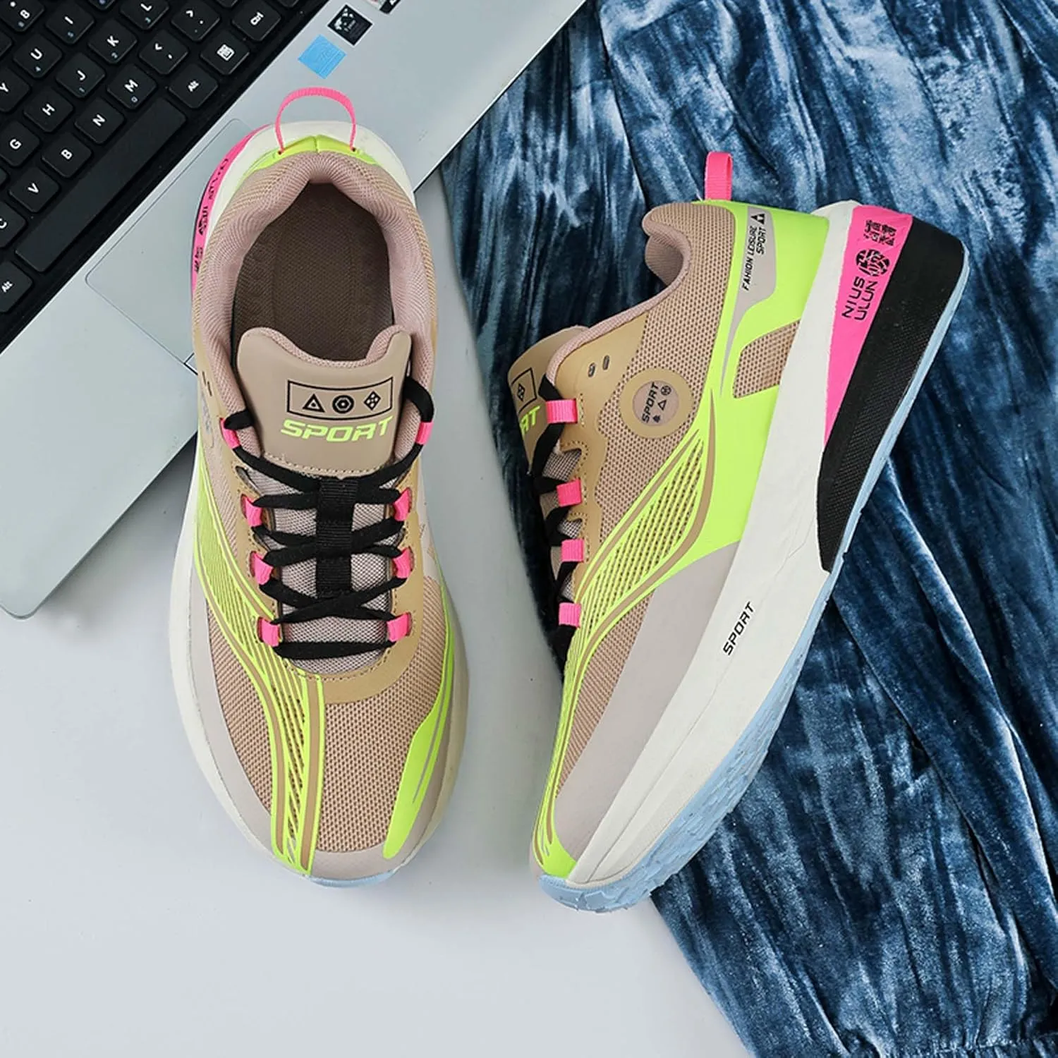 Men's Breathable Running Shoes Fashion Sneakers Women's Outdoor Anti-Slip Cushion Training Jogging Tennis Fitness Shoes Fashion Basketball Shoes