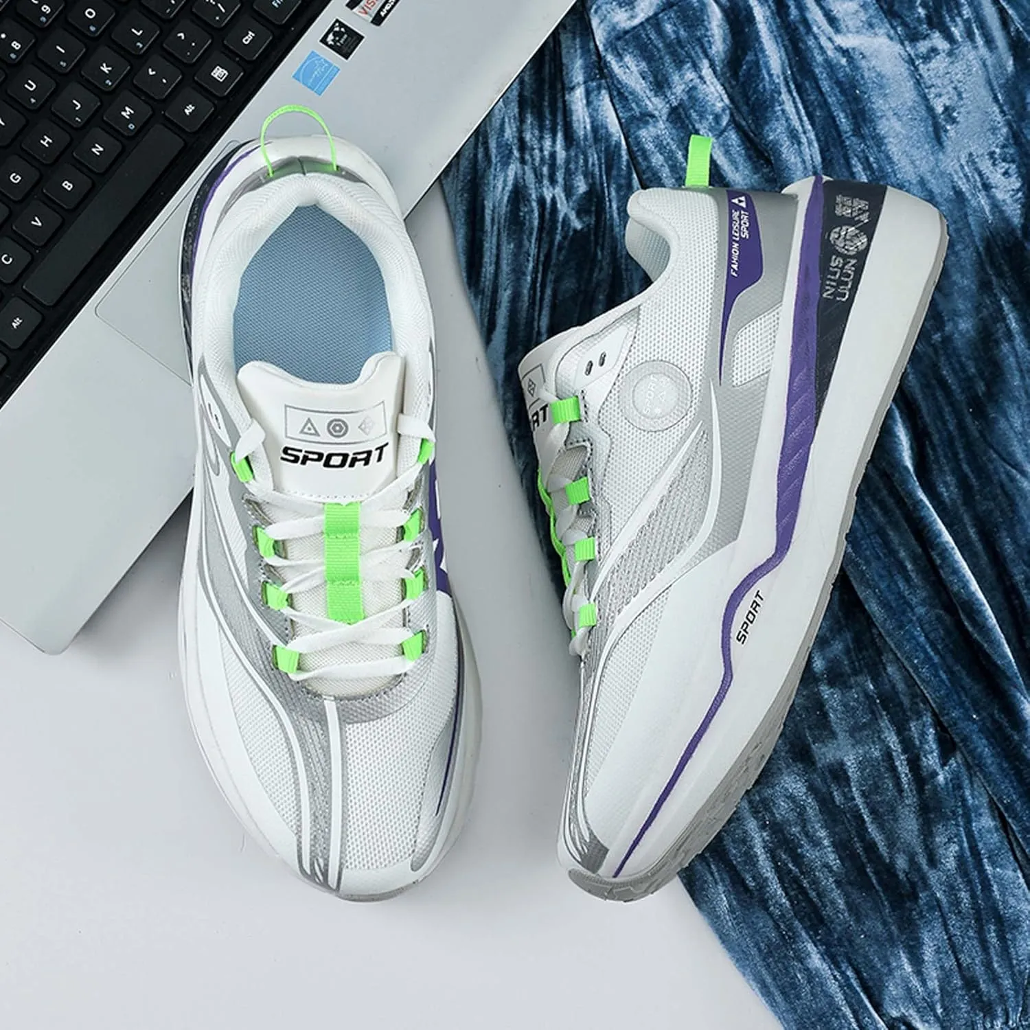 Men's Breathable Running Shoes Fashion Sneakers Women's Outdoor Anti-Slip Cushion Training Jogging Tennis Fitness Shoes Fashion Basketball Shoes
