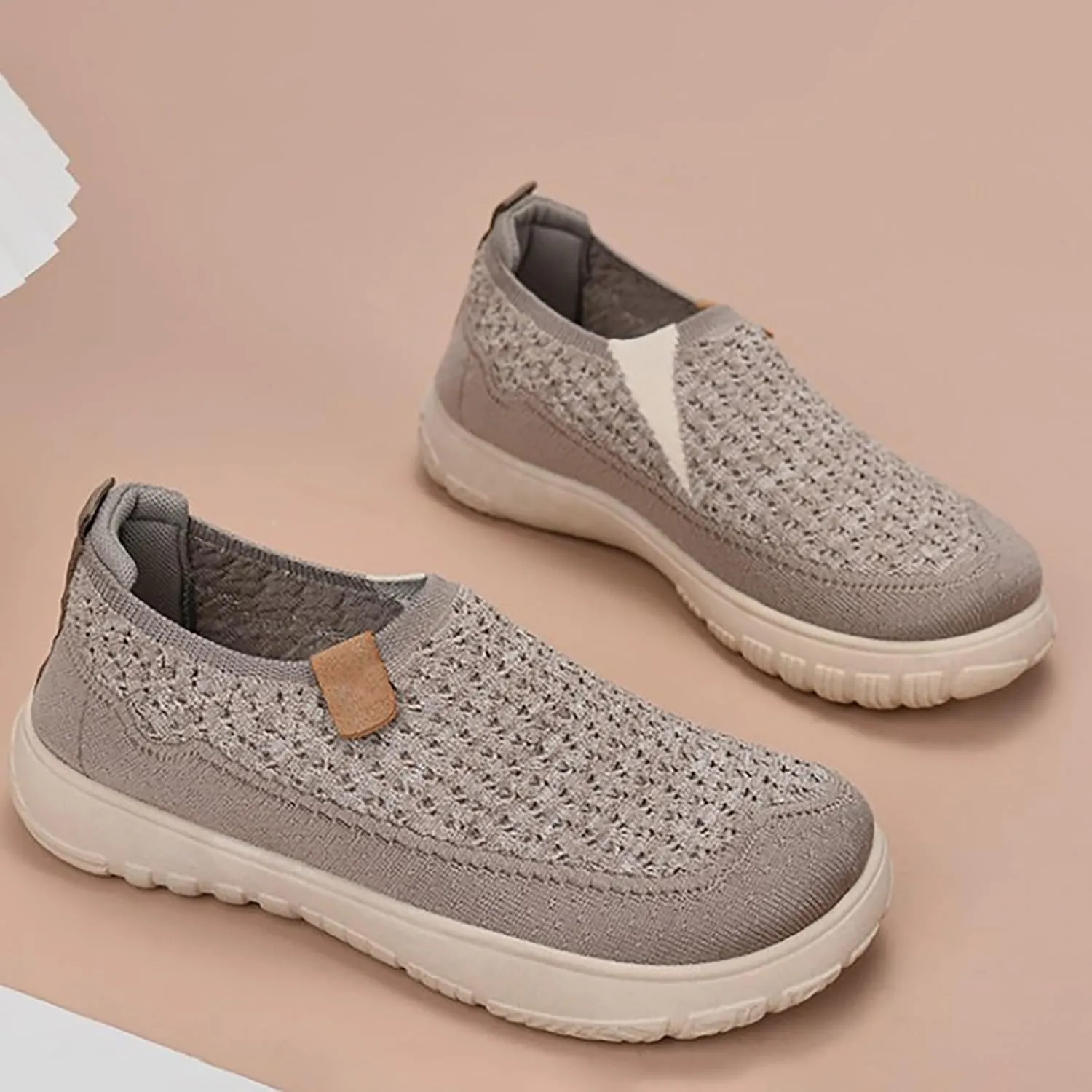 Mens Breathable Soft Sole Casual Sport Shoes Thick Sole Flat Comfortable Lighweight Sneakers Hands Free Comfy Outdoor Walking Shoes for Men