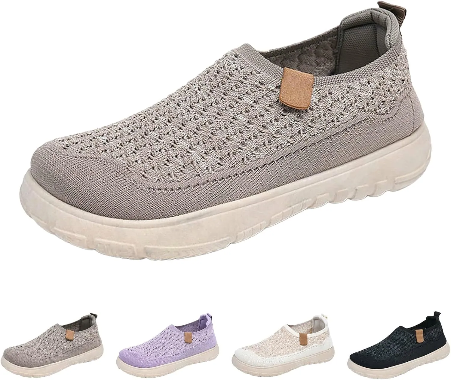 Mens Breathable Soft Sole Casual Sport Shoes Thick Sole Flat Comfortable Lighweight Sneakers Hands Free Comfy Outdoor Walking Shoes for Men