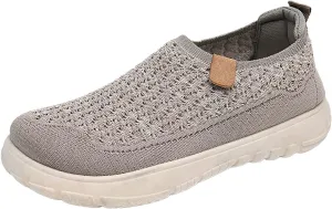 Mens Breathable Soft Sole Casual Sport Shoes Thick Sole Flat Comfortable Lighweight Sneakers Hands Free Comfy Outdoor Walking Shoes for Men
