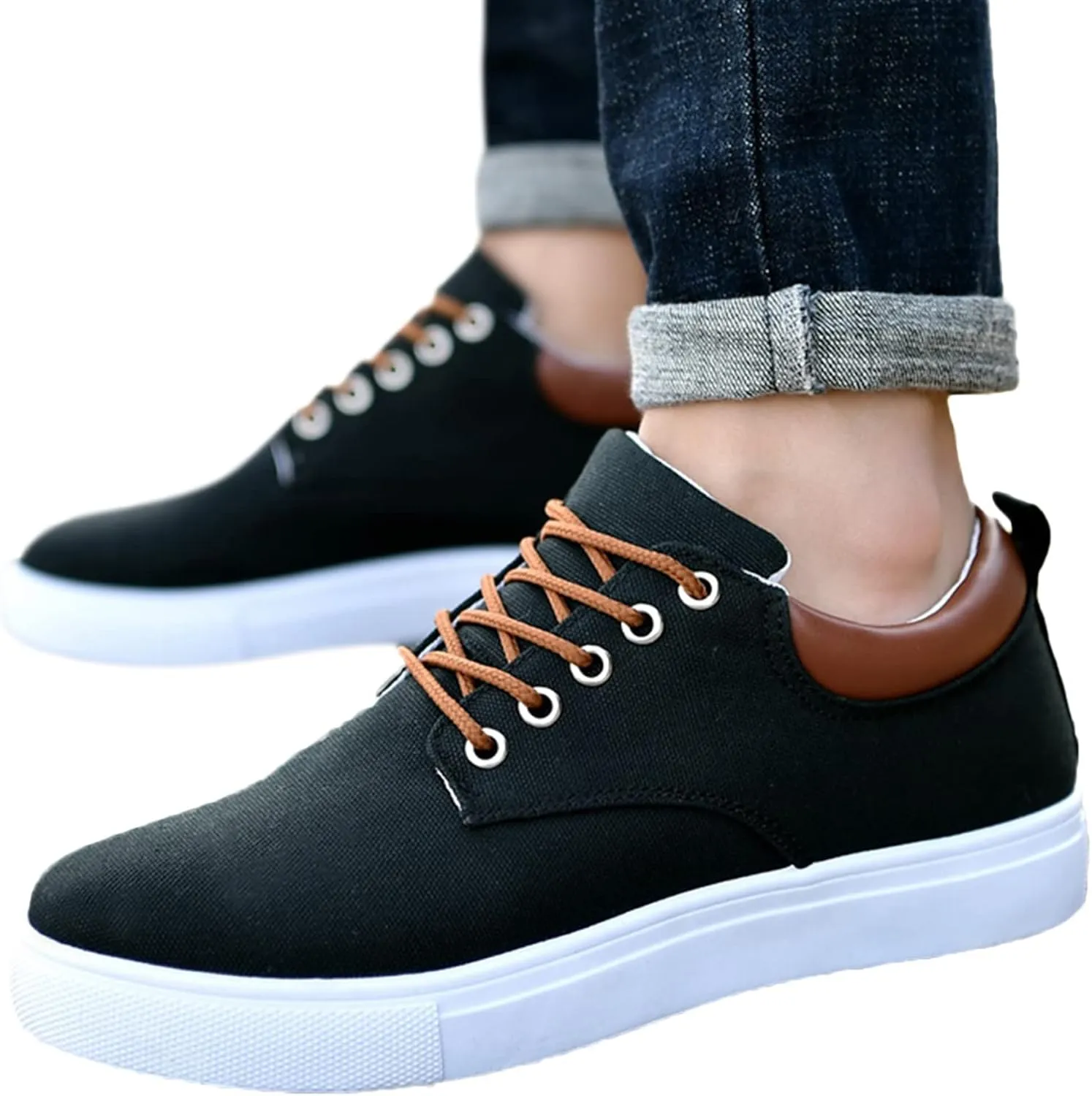 Men's Casual Dress Sneakers Men's Sneakers Brown Dress Shoes for Men Comfortable & Lightweight Women Loafers Shoes for Work High Top Sneakers for Women