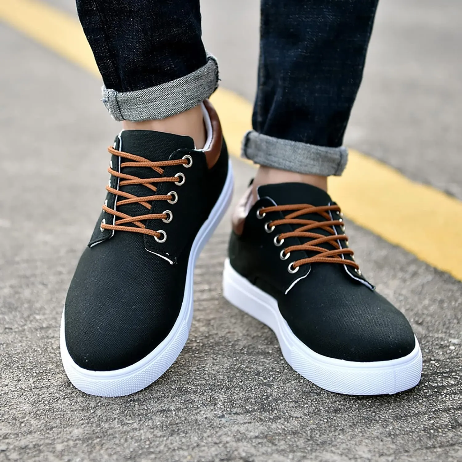 Men's Casual Dress Sneakers Men's Sneakers Brown Dress Shoes for Men Comfortable & Lightweight Women Loafers Shoes for Work High Top Sneakers for Women