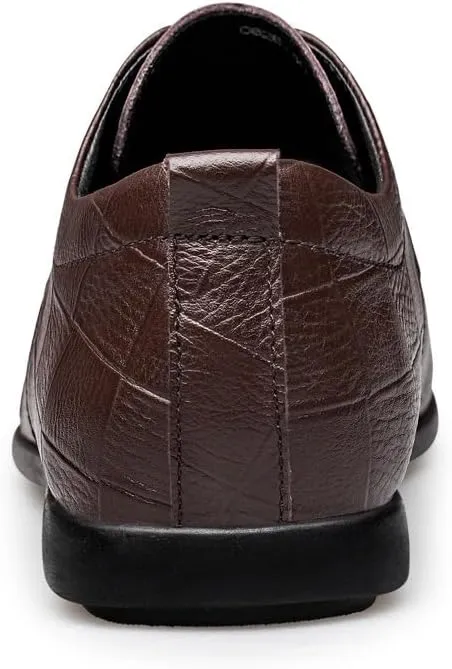Men's Casual Leather Oxfords Shoes Comfortable Dress Shoes for Business & Everyday