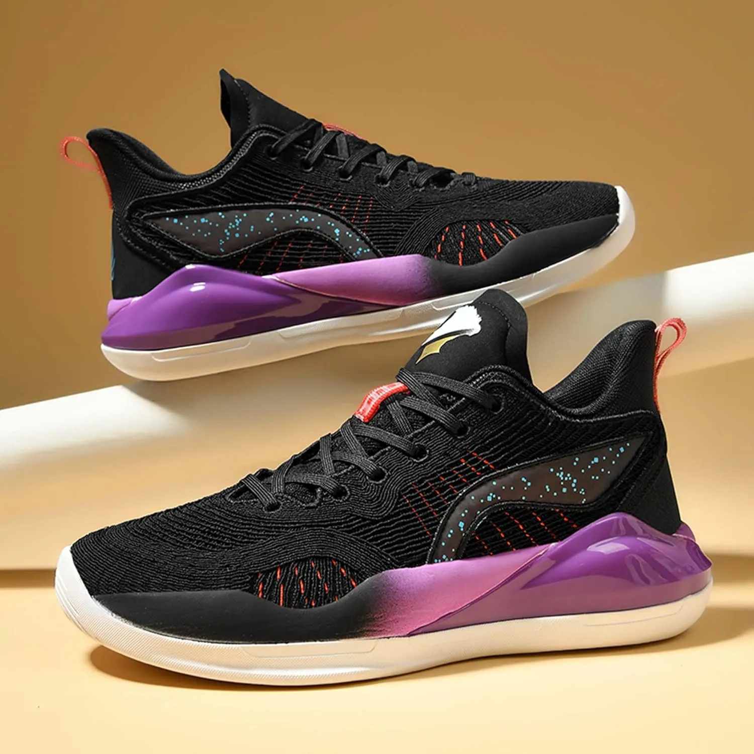 Men's Casual Sneakers Light Breathable Mesh Basketball Shoes Non-Slip Training Running Shoes Outdoor Casual Walking Men's Shoes