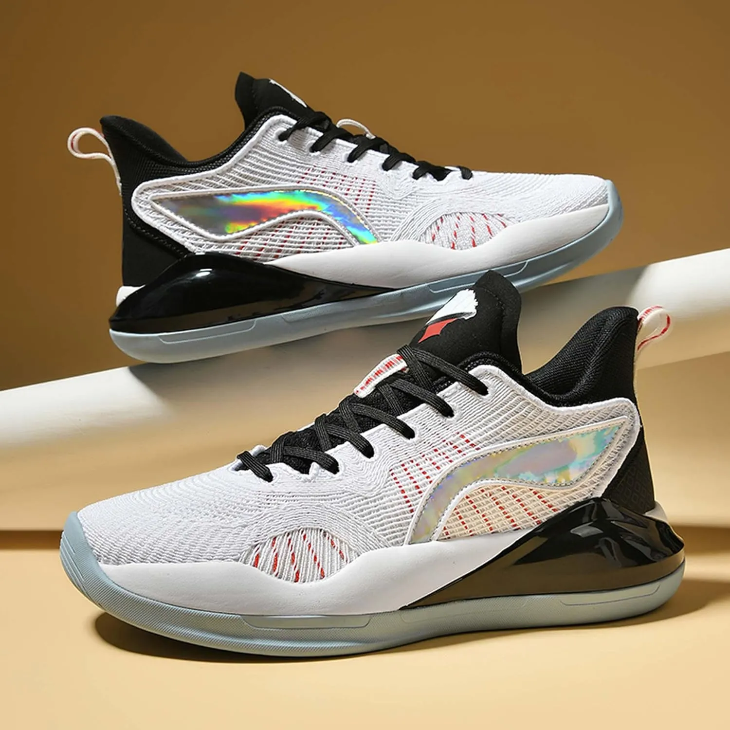 Men's Casual Sneakers Light Breathable Mesh Basketball Shoes Non-Slip Training Running Shoes Outdoor Casual Walking Men's Shoes