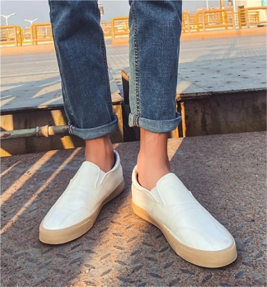 Mens Driving Loafers Slip On Leather Comfortable Shoes for Business Casual Wedding Travel Lightweight Breathable Flexible Sole