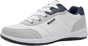 Men's Everyday Athletic Shoes Men Shoes Fashionable Casual Leather Outdoor Lace Up Trendy Sneakers