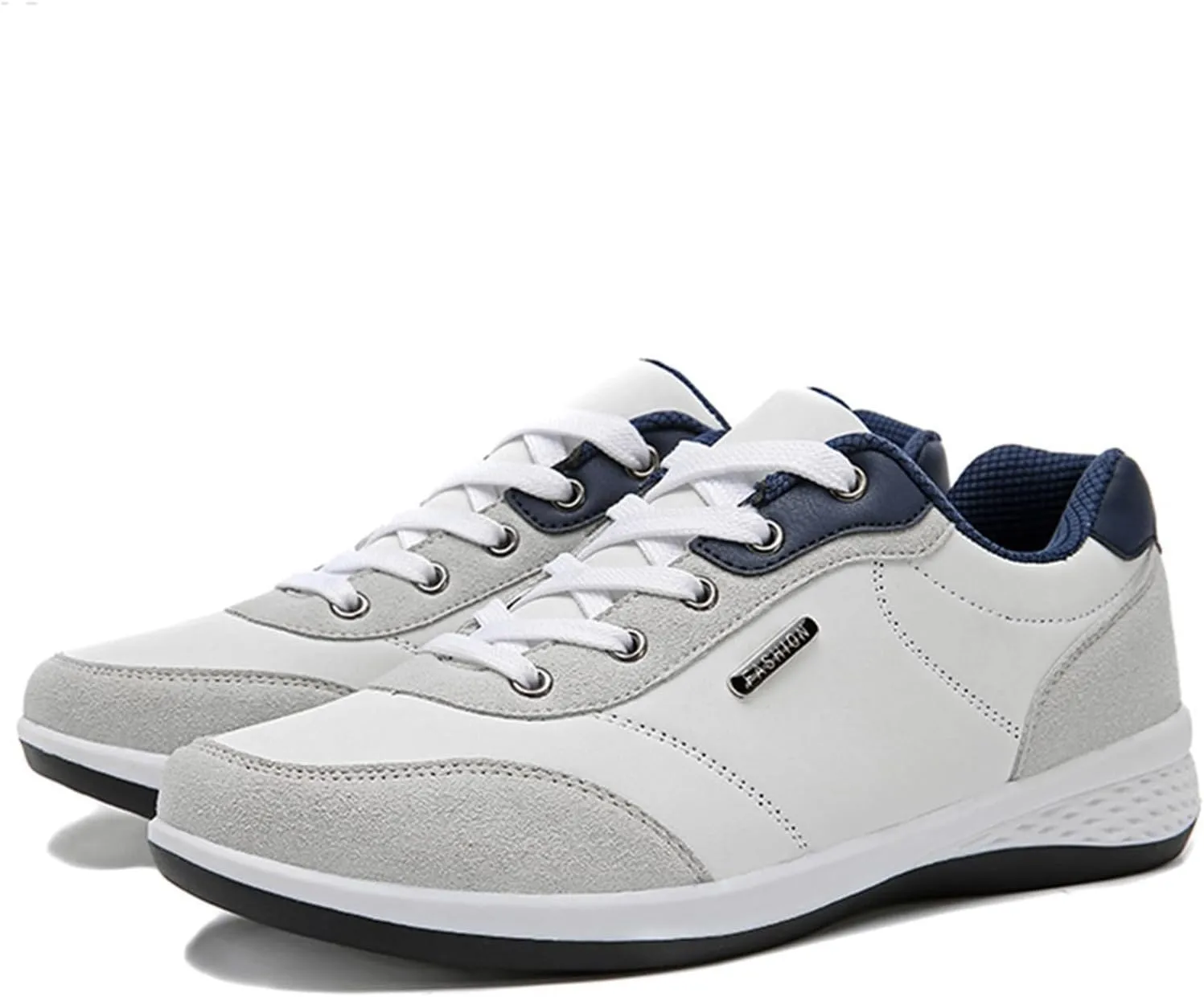 Men's Everyday Athletic Shoes Men Shoes Fashionable Casual Leather Outdoor Lace Up Trendy Sneakers