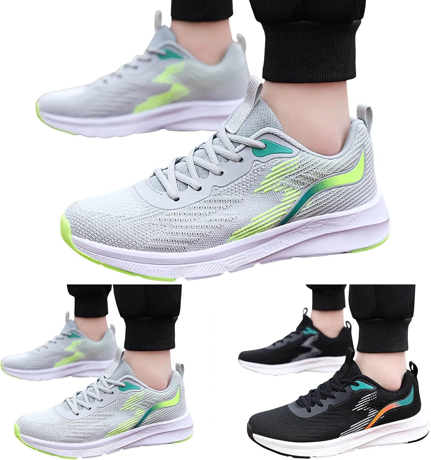 Men’s Everyday Sneakers Men Sports Shoes Fashion Summer New Pattern Mesh Breathable and Comfortable Flat Bottom Non Slip