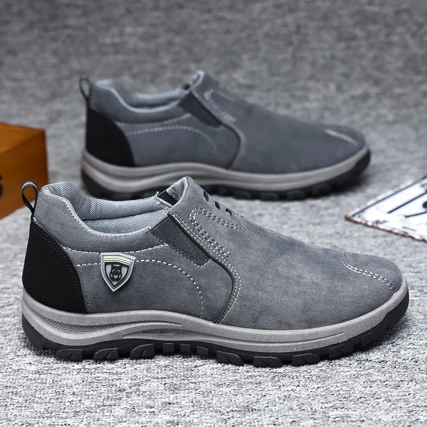 Men’s Everyday Sneakers Men's New Pure Color Suede Fashion Casual Sports Shoes in Spring and