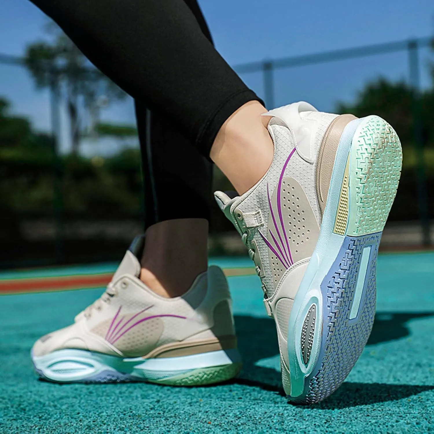 Men's Fashion Basketball Shoes Lightweight Sneakers Non-Slip Training Running Shoes Outdoor Casual Walking Sneakers Breathable Lightweight Tennis Shoes