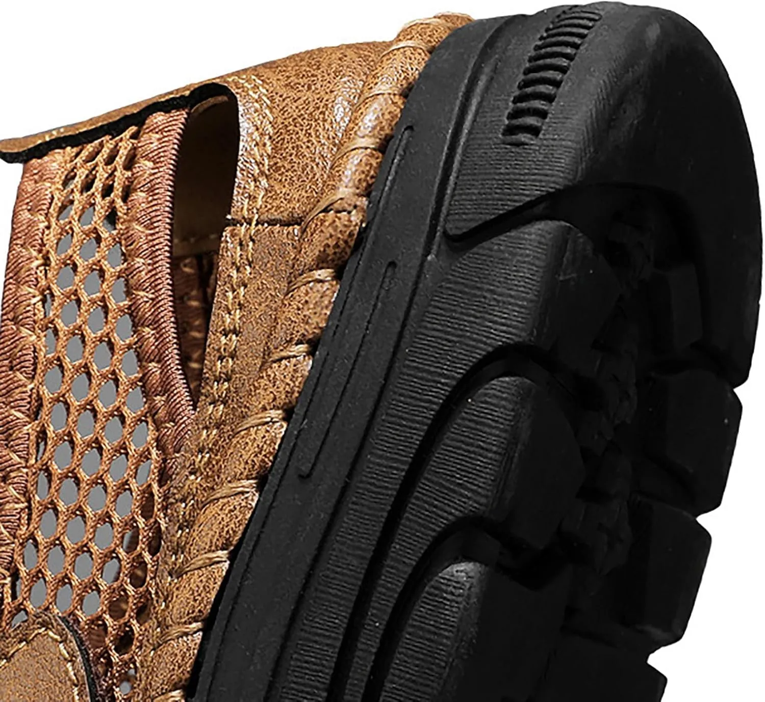 Mens Fashion Hollow Sneakers 2025 Summer Walking Shoes Casual Lightweight Slip on Breathable Closed Toe Athletic Outdoor Comfortable Non Slip Sport Shoe