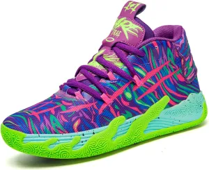 Men's High-Top Basketball Sneakers - Breathable Non-Slip Rubber Sole for Running,Casual Wear & Sports Training Lightweight Cushioning Workout Shoes​