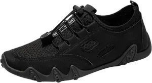 Men's Lightweight Non Slip Barefoot Shoes Business Mesh Breathable Walking Shoe Men's Arch Support Insole Shoes