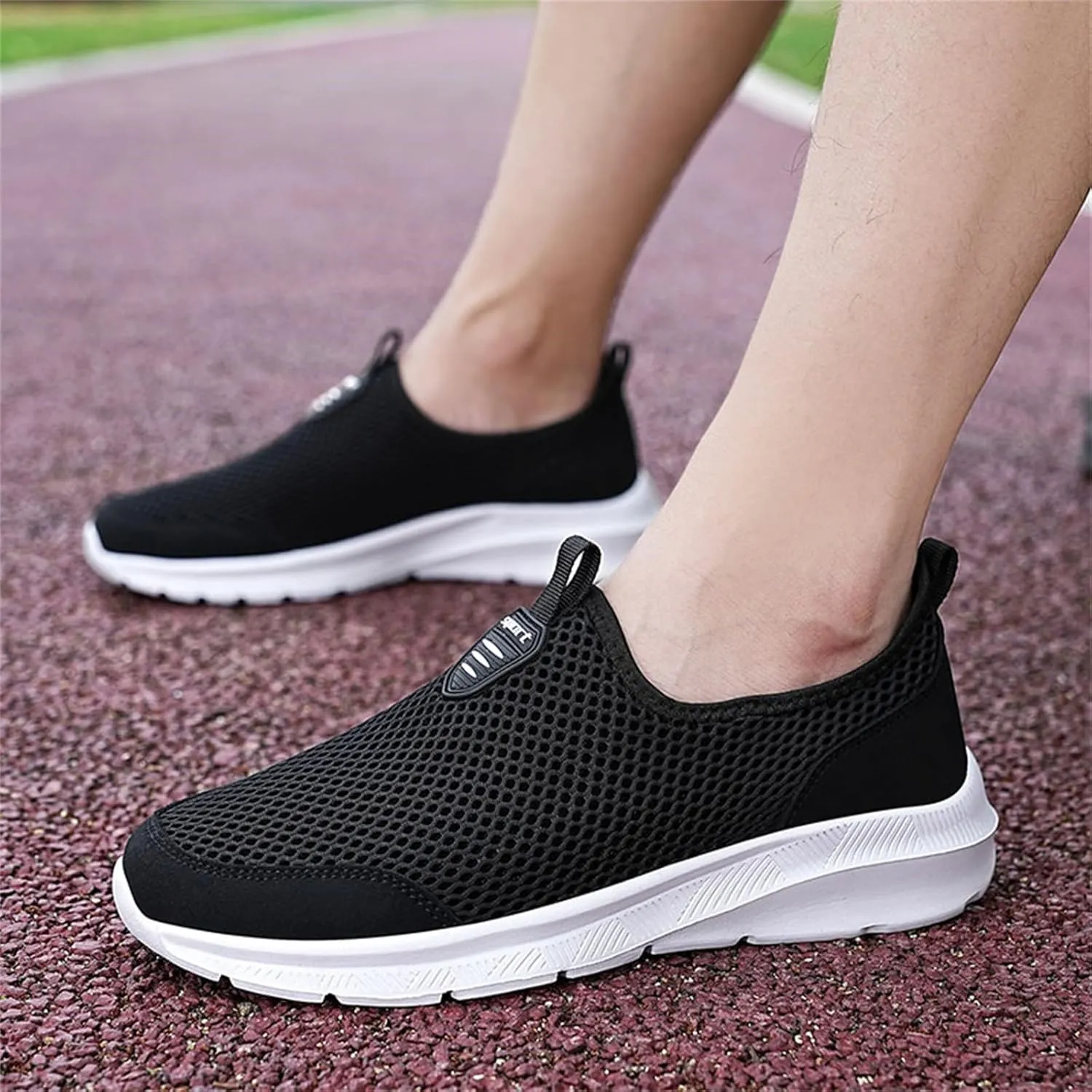 Mens Loafers & Slip-Ons Fashion Summer Men Sports Shoes Breathable Mesh Shallow Mouth Casual Shoes