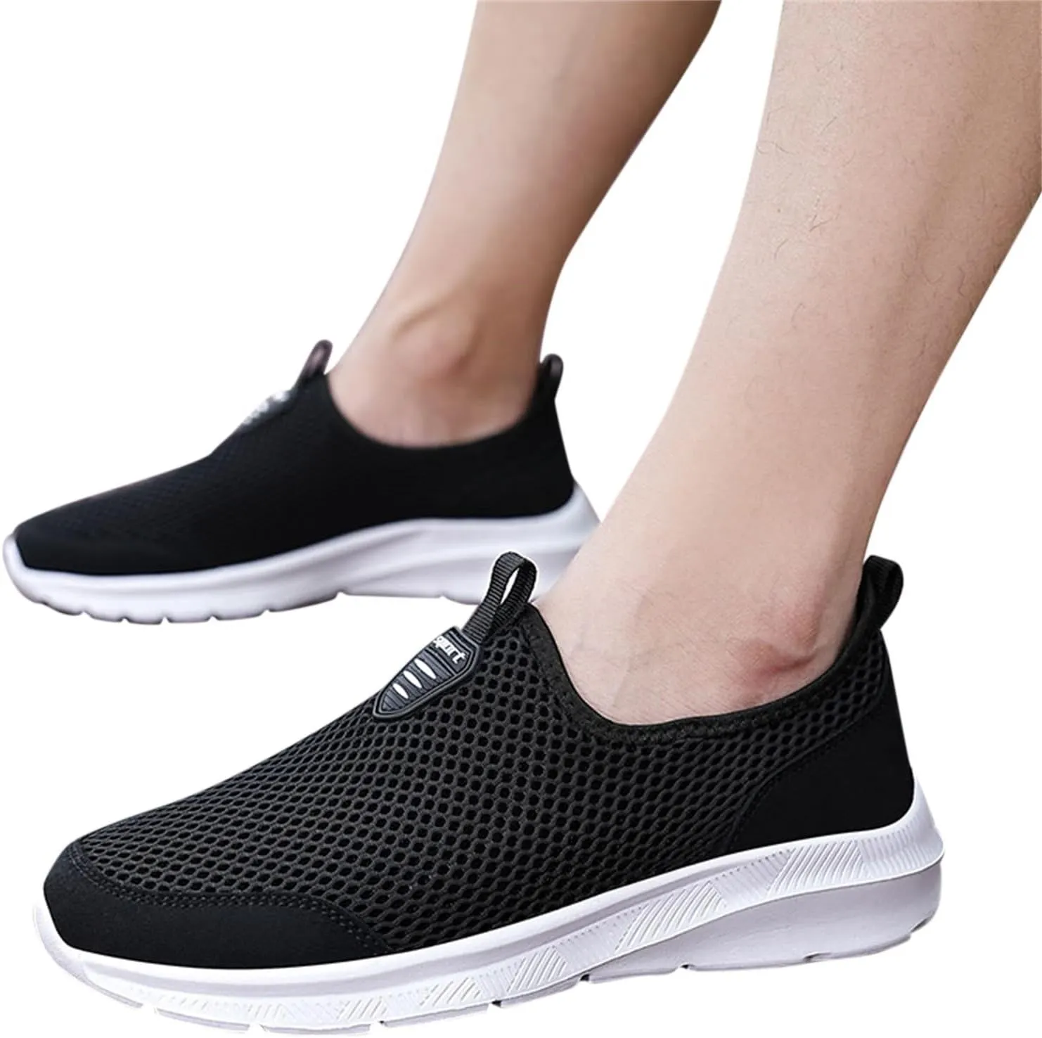 Mens Loafers & Slip-Ons Fashion Summer Men Sports Shoes Breathable Mesh Shallow Mouth Casual Shoes