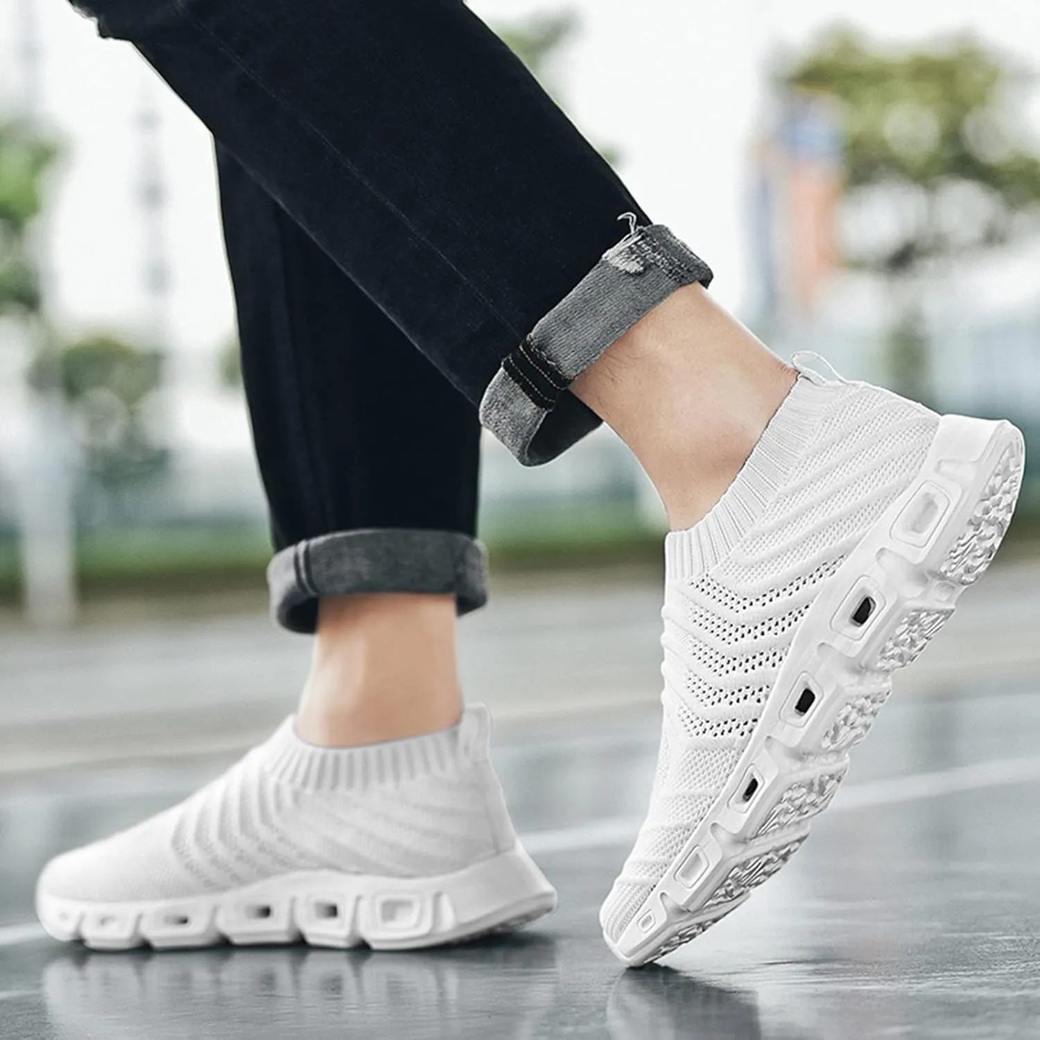 Mens Loafers & Slip-Ons Men Sports Shoes Spring and Summer Fashionable New Pattern Sneaker Storage for Men Size 12