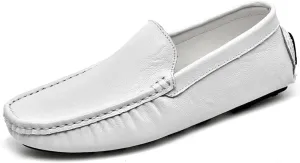 Men's Loafers Driving Penny Loafers Moccasins Shoes PU Leather Slip Resistant Flexible Flat Heel Party Wedding Slip-ons