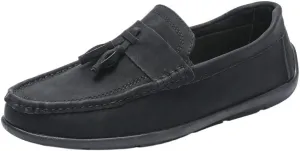 Men's Loafers Round Toe PU Leather Tassel Loafers, Flexible Anti-Slip Flat Heel, Lightweight Slip-On Shoes for Party and Casual Wear