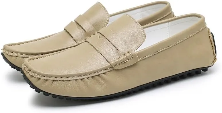 Men's Loafers Shoes PU Leather Penny Driving Loafers Slip Resistant Anti-Slip Flexible Outdoor Slip-on