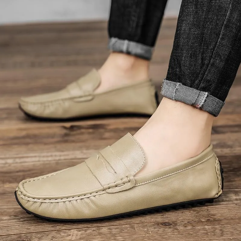 Men's Loafers Shoes PU Leather Penny Driving Loafers Slip Resistant Anti-Slip Flexible Outdoor Slip-on