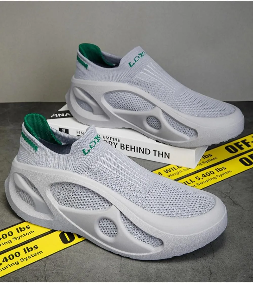 Men's Mesh Sock Shoes Breathable Knit Comfortable Lightweight Sport Shoes for Running Fitness Gym