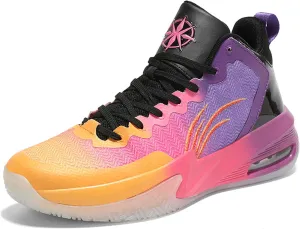 Men's Professional Basketball Shoes Indoor and Outdoor Non-Slip Cushioning Match Training Shoes Teenagers Breathable Running Shoes Women's Fashion Tennis Sneakers