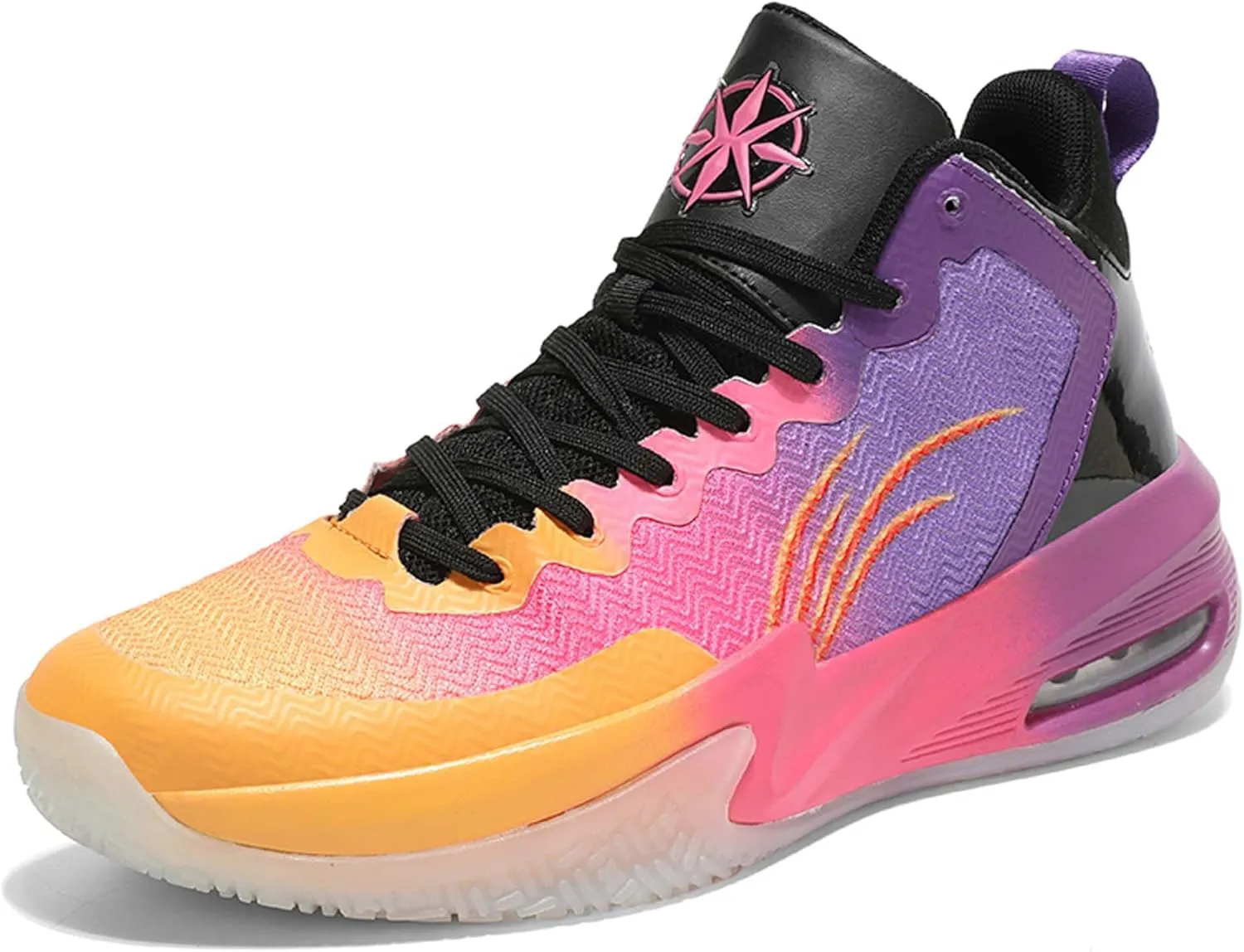 Men's Professional Basketball Shoes Indoor and Outdoor Non-Slip Cushioning Match Training Shoes Teenagers Breathable Running Shoes Women's Fashion Tennis Sneakers