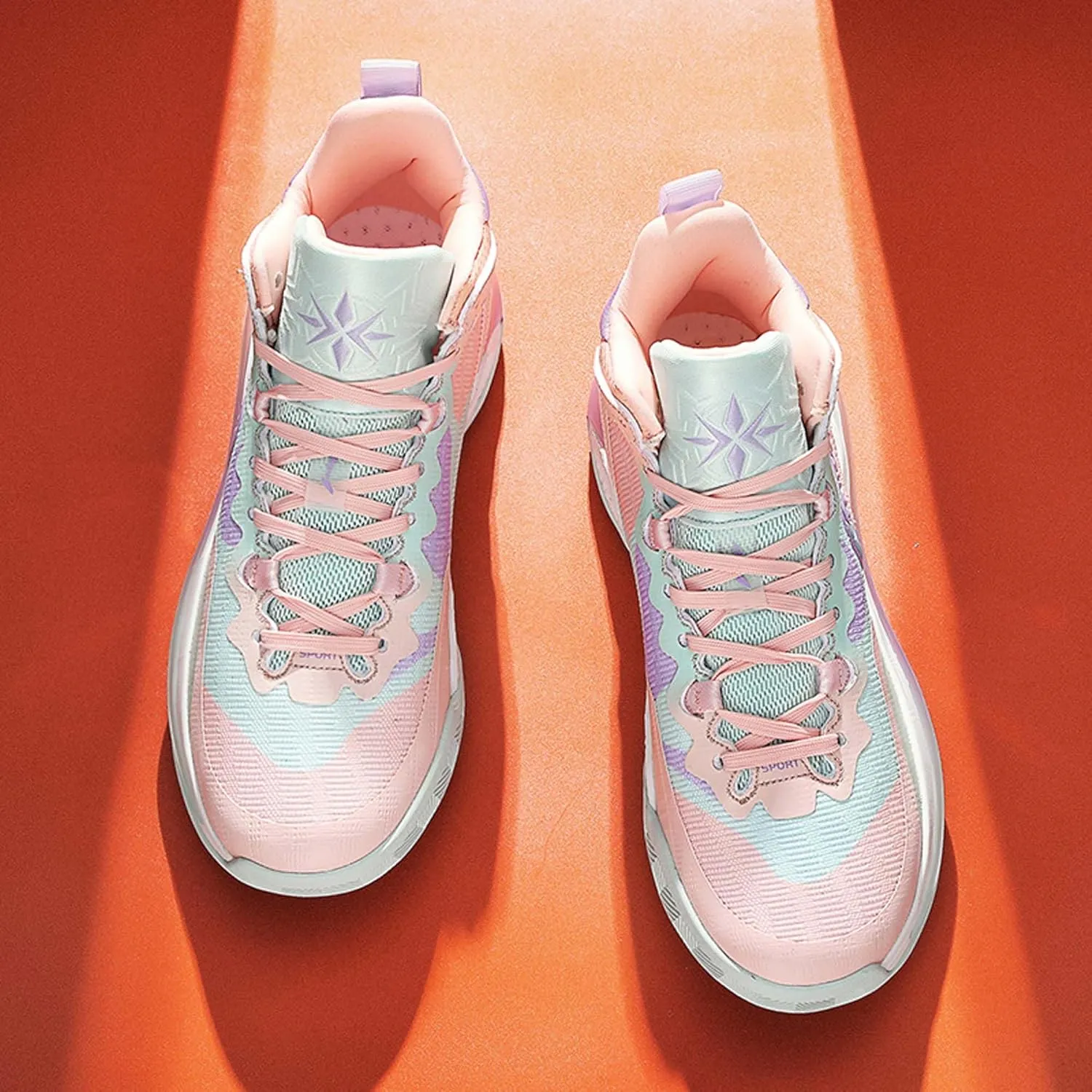 Men's Professional High Top Basketball Shoes Teenagers Fashion Sneakers Women's Indoor Non-Slip Cushioning Training Running Tennis Match Shoes
