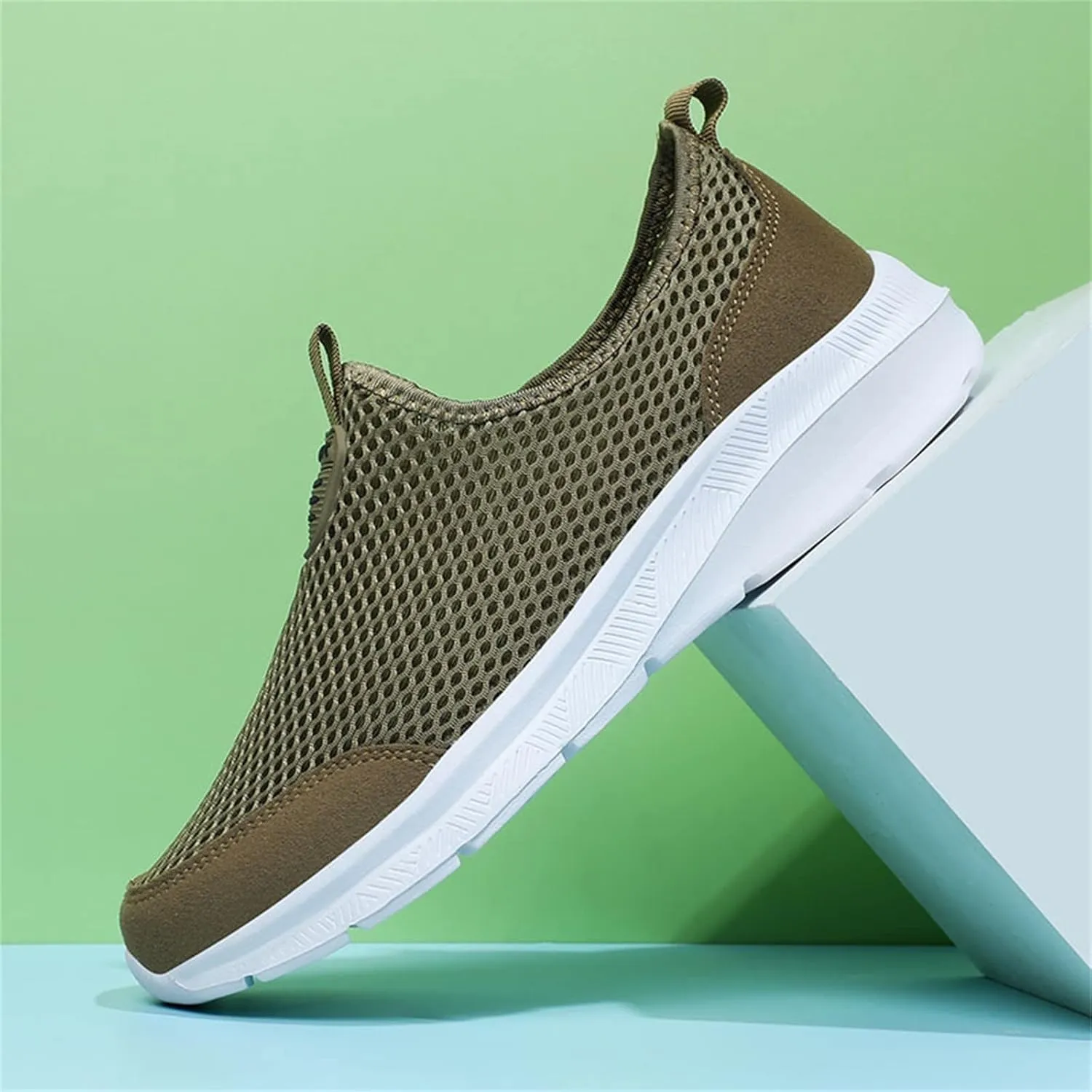 Men's Running Shoes Casual Slip on Walking Tennis Gym Sneakers Lightweight Breathable Mesh Workout Sports Sneakers