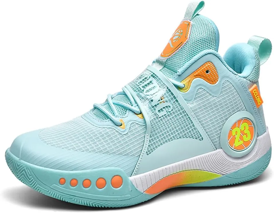 Men's Shoes Fashion Sneakers Breathable Running Shoes Mens Arch Support Basketball Shoes Non Slip