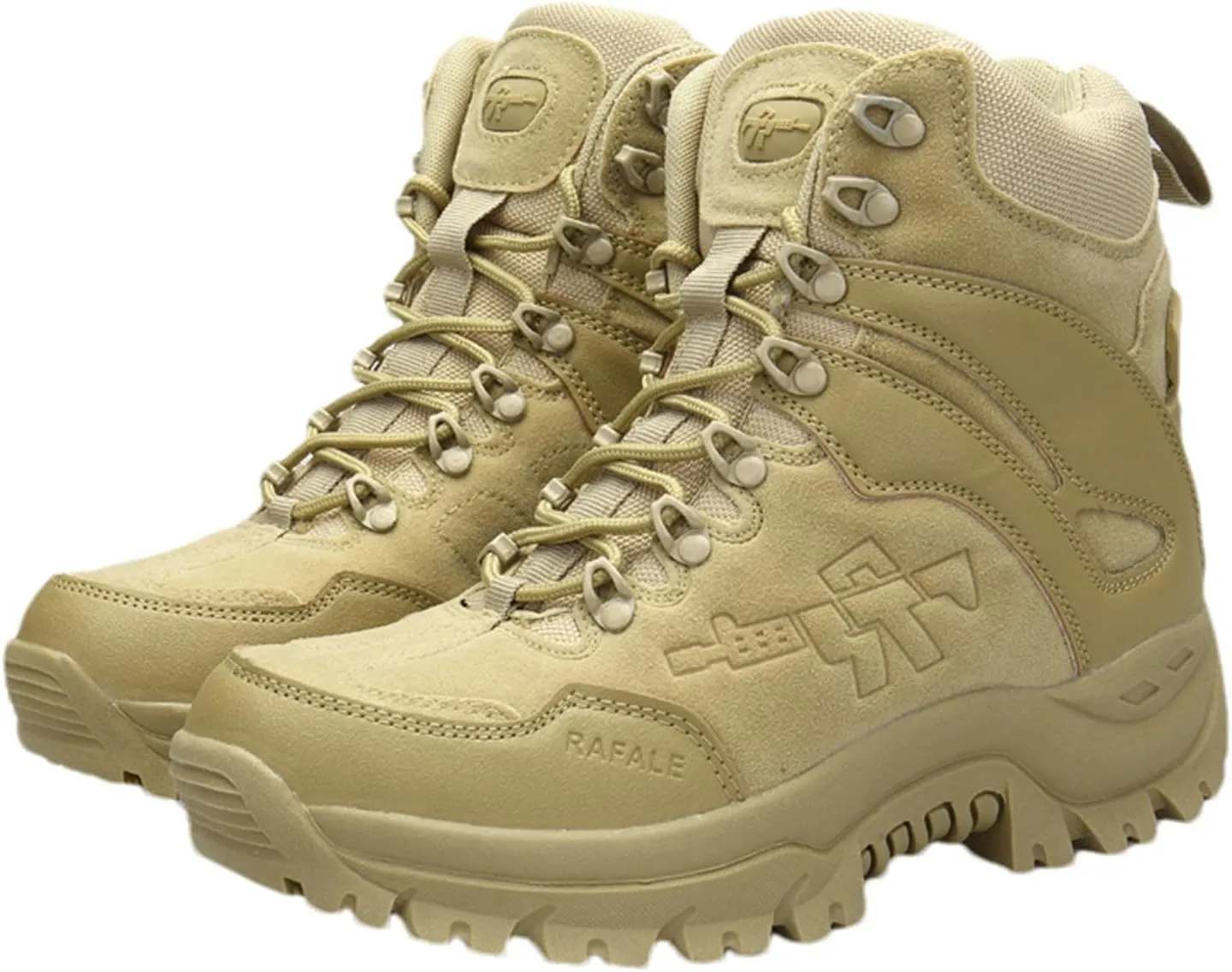Mens Side Zip & Lace Up Army Tactical Combat Boots,Men's Military Tactical Combat Boots, for Hiking Motorcycling Combat Outdoors