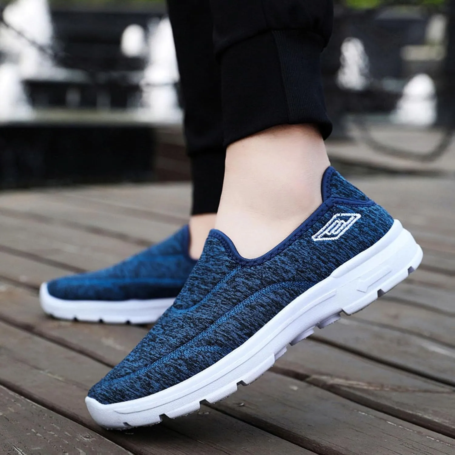 Mens Slip On Men's and Women's Soft Soled Breathable and Comfortable Sports Casual Shoes