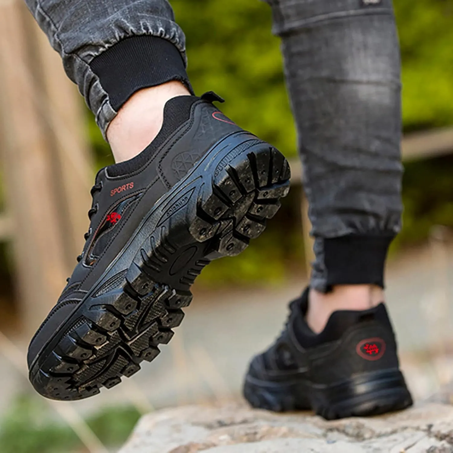 Mens Slip On Walking Shoes for Men Fashion Casual Shoes Loafers Breathable Hiking