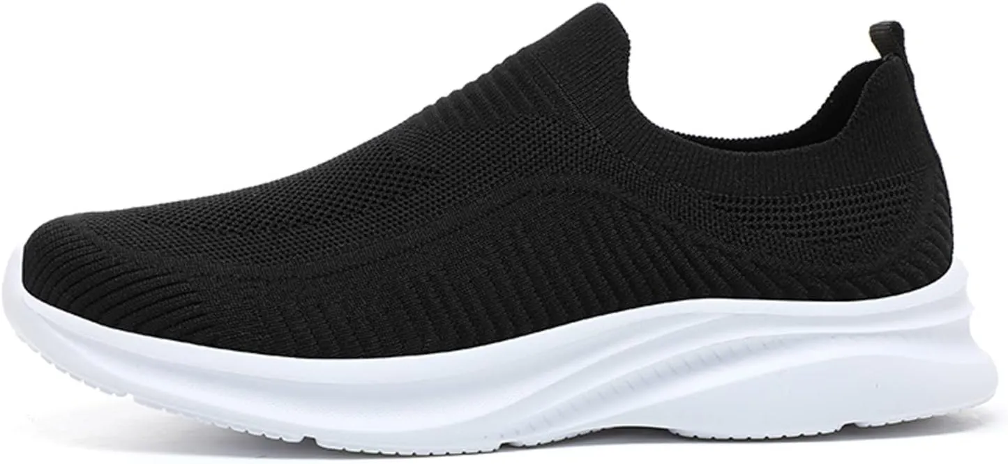 Men's Sport Breathable Mesh Shoes Casual Sneaker Mesh Breathable Walking Shoe Hook and Loop Orthopedic Sneakers