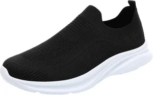 Men's Sport Breathable Mesh Shoes Casual Sneaker Mesh Breathable Walking Shoe Hook and Loop Orthopedic Sneakers
