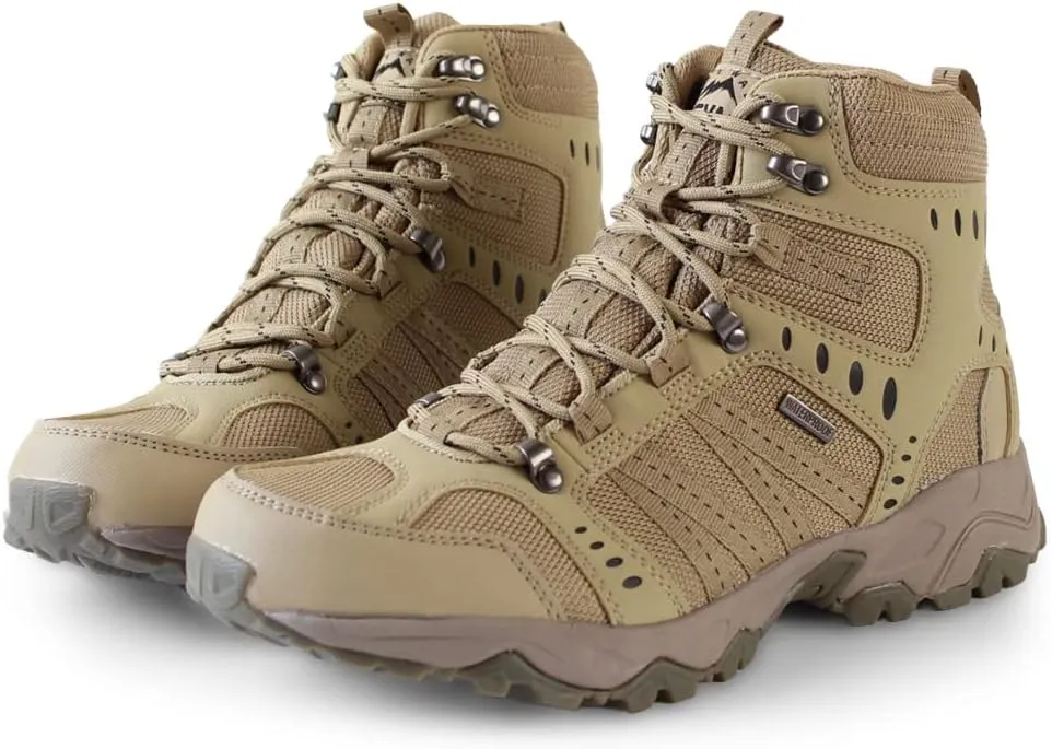 Men's Tactical Boots Waterproof Lightweight Hiking Boots Work Boots Breathable Desert Boots