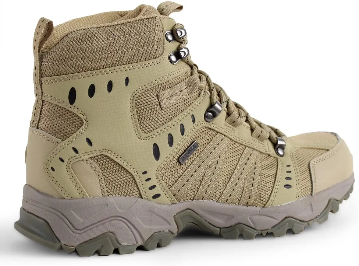 Men's Tactical Boots Waterproof Lightweight Hiking Boots Work Boots Breathable Desert Boots