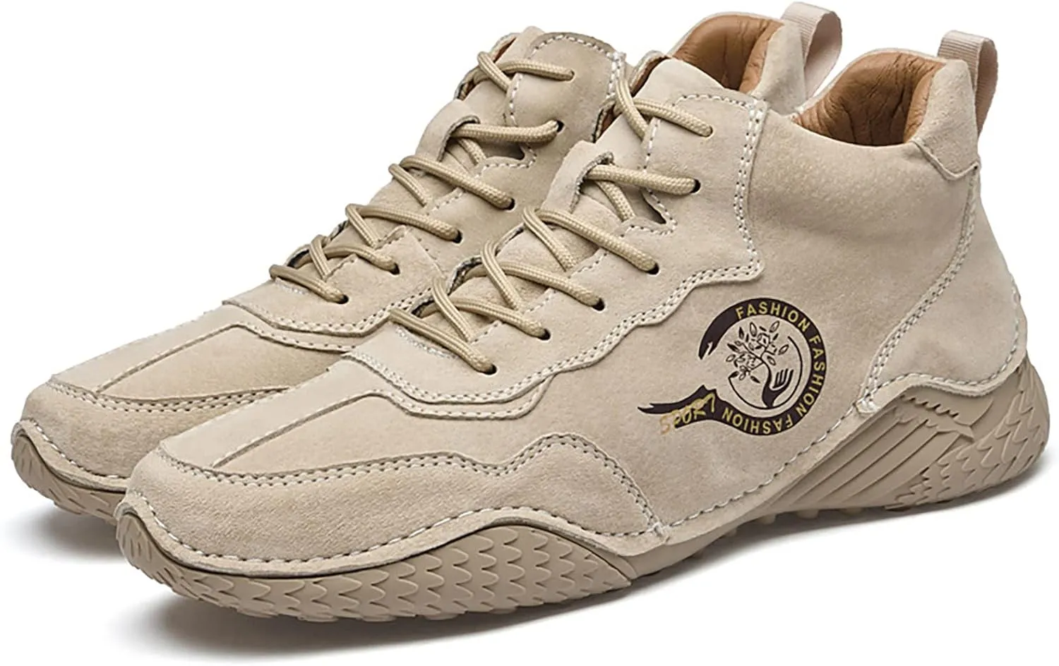 Mens Tennis Shoes Brown Sneakers Men's Casual Sneakers Mesh Breathable Walking Shoes Arch Support Shoes for Men