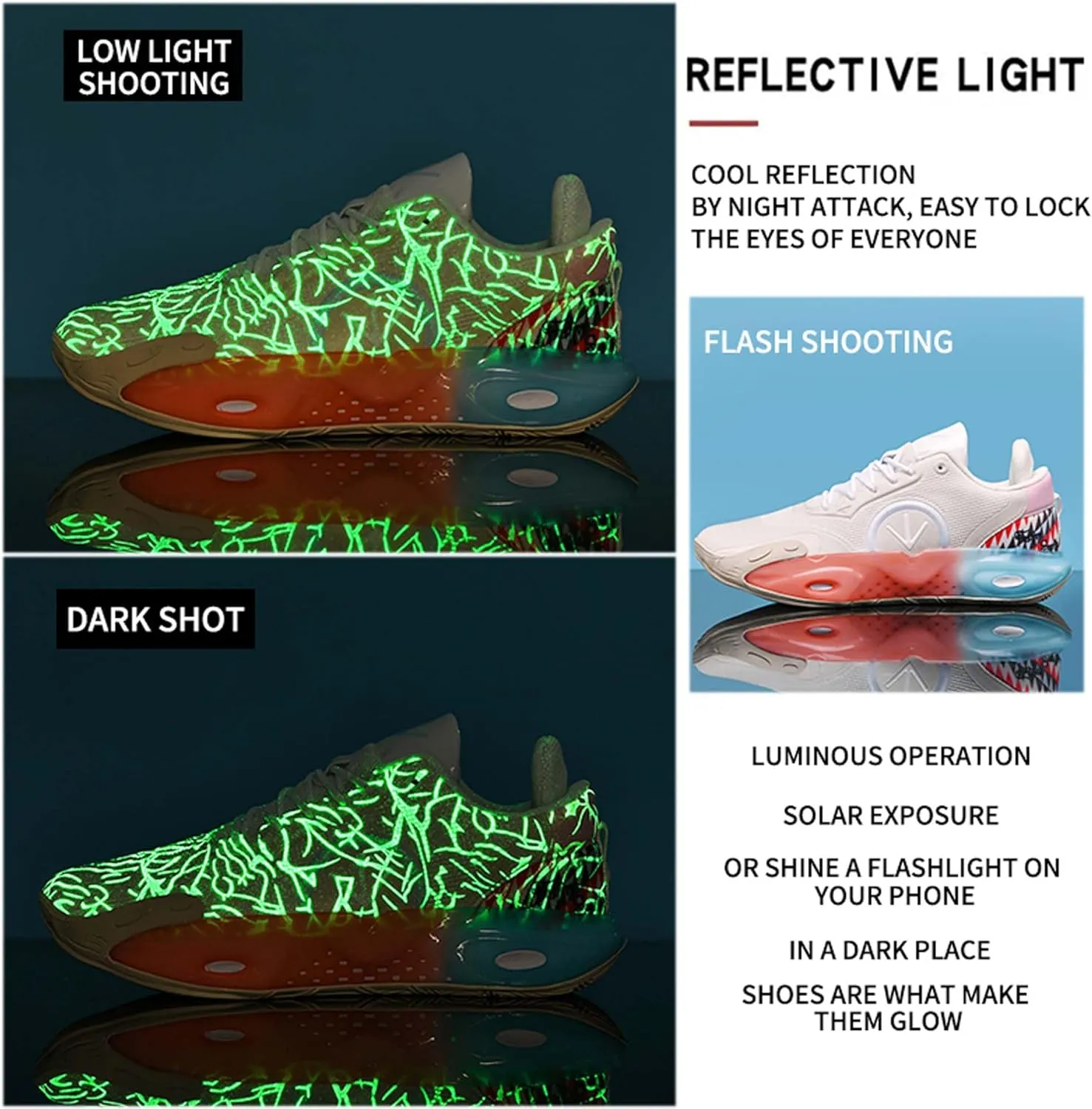 Mens Womens Basketball Shoes Lightweight Wear Resistant Comfortable Breathable Sneakers