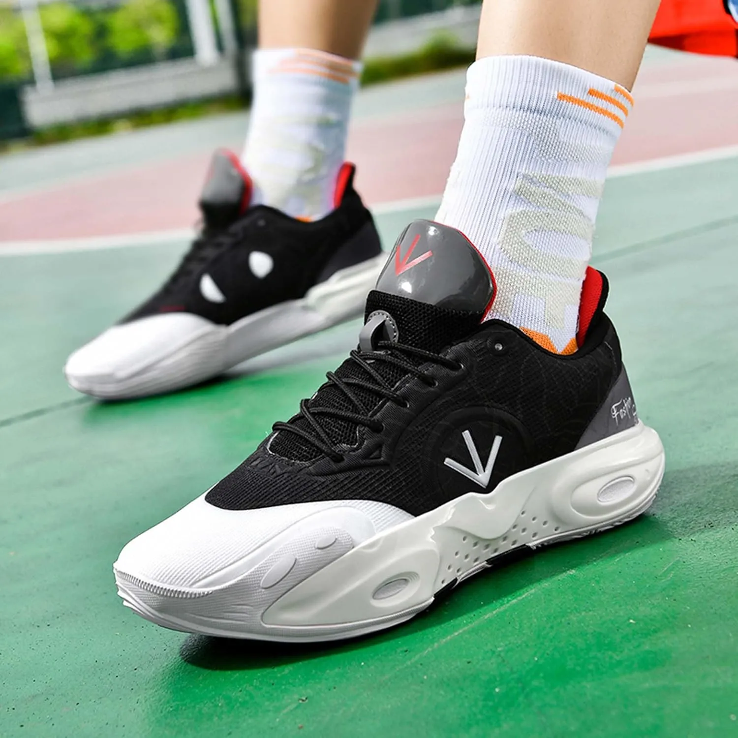 Mens Womens Basketball Shoes Lightweight Wear Resistant Comfortable Breathable Sneakers