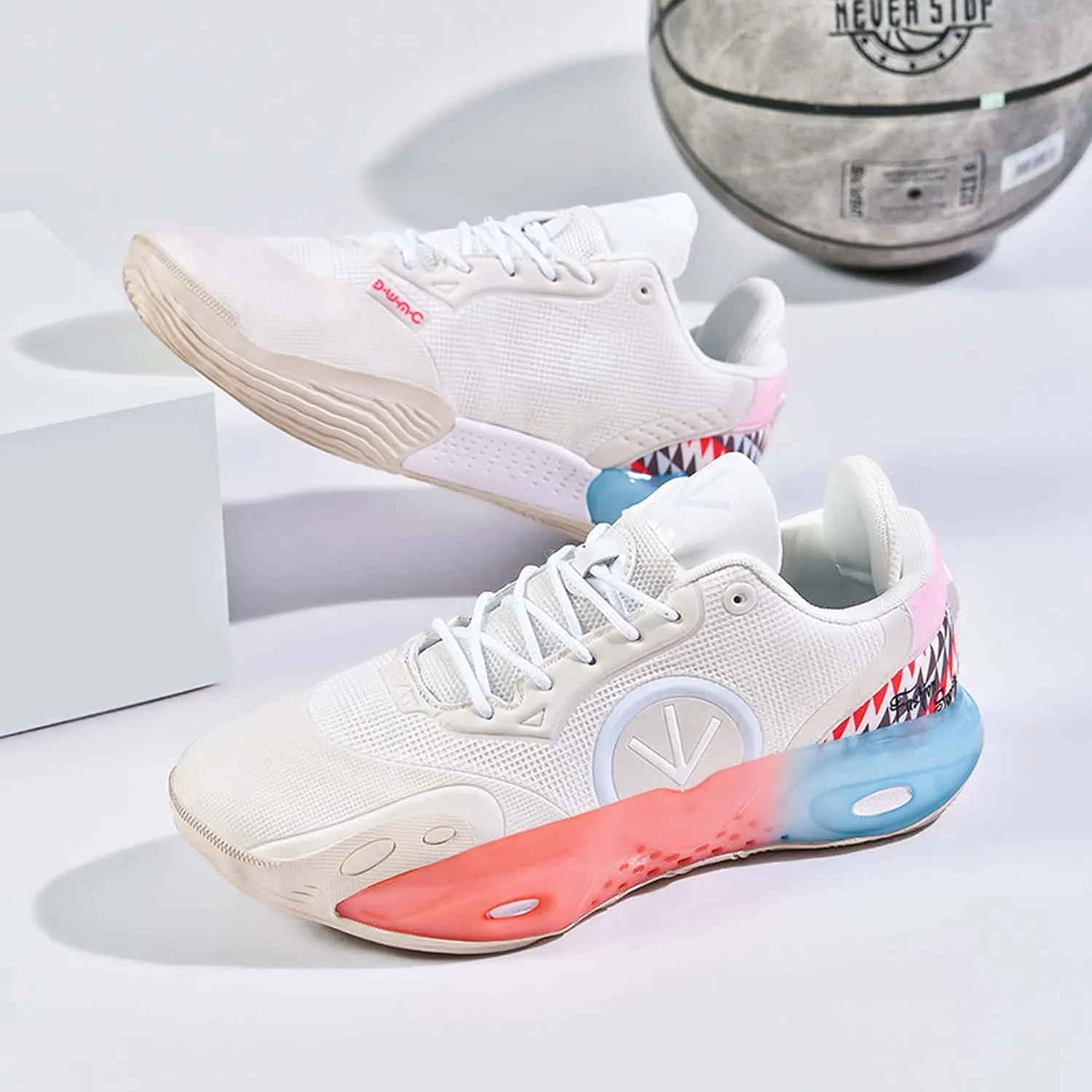 Mens Womens Basketball Shoes Lightweight Wear Resistant Comfortable Breathable Sneakers