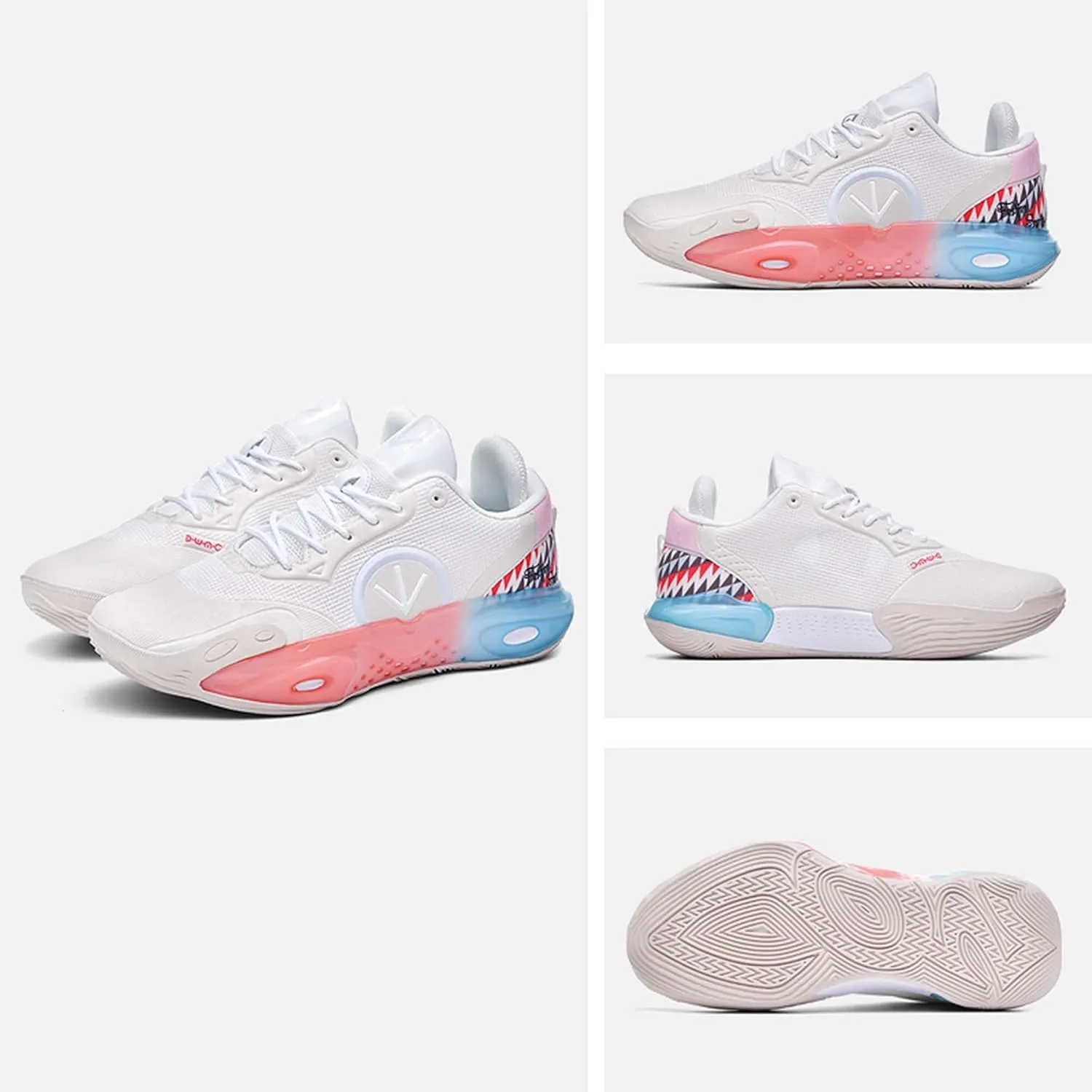 Mens Womens Basketball Shoes Lightweight Wear Resistant Comfortable Breathable Sneakers