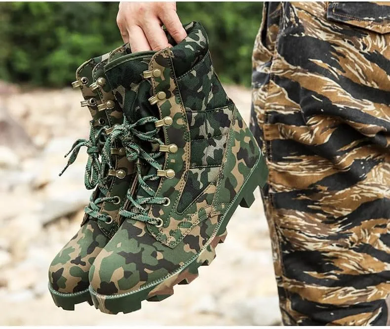 Men's/Women's outdoor hiking boots desert boots jungle off-road training, high top hiking boots