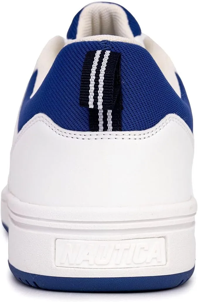 Nautica Men's Classic Low-Top Sneakers  Retro Lace-Up Casual Shoes for Tennis and Basketball-Inspired Style