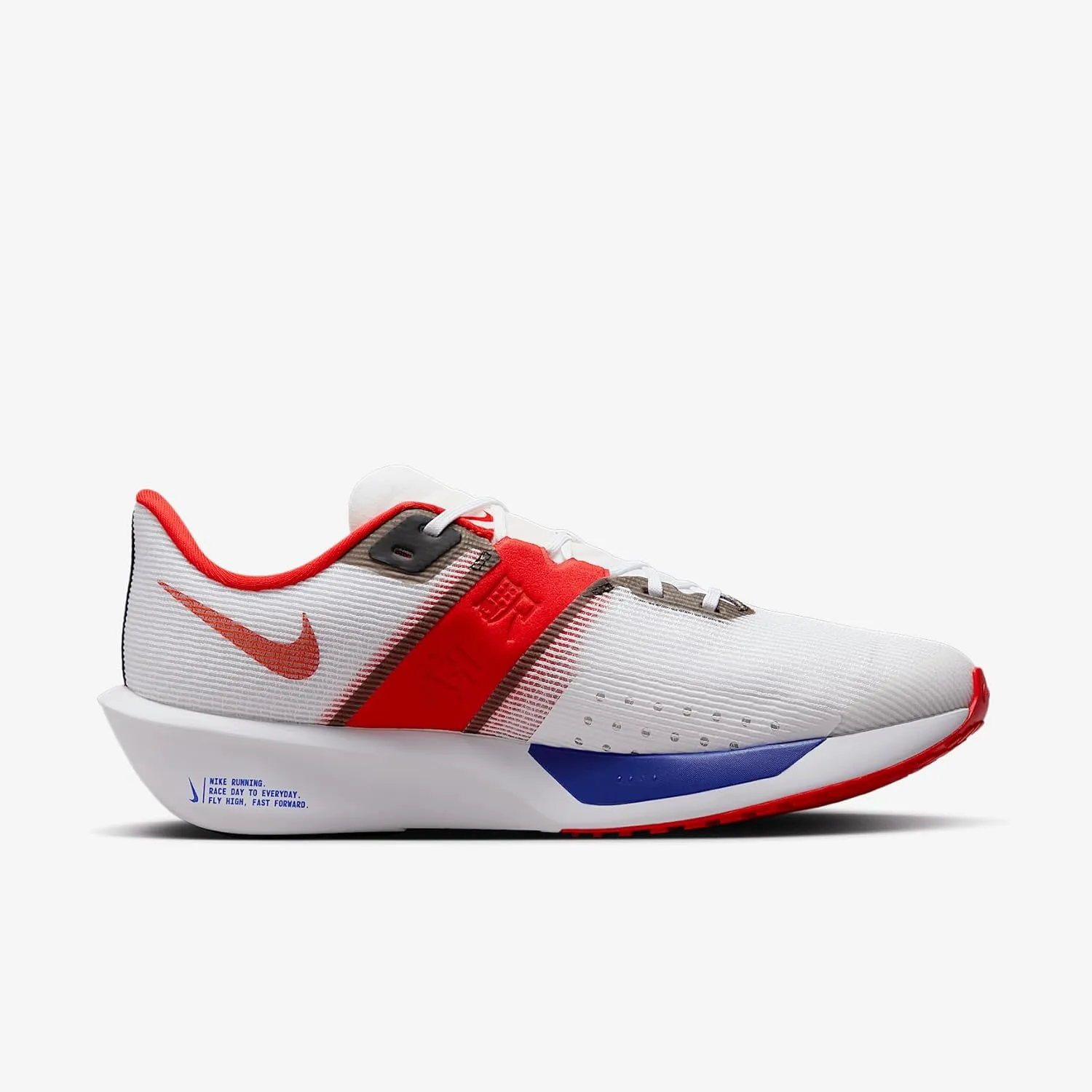 Nike Rival Fly 4 Men's Road Running Shoes (HQ3512-100, White/Black/University Red/Habanero Red)
